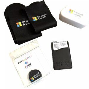 Microsoft Security Promotional Mobile Wallet Phone Holder Socks ETC